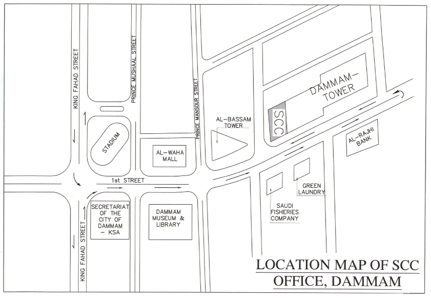 dammam location map